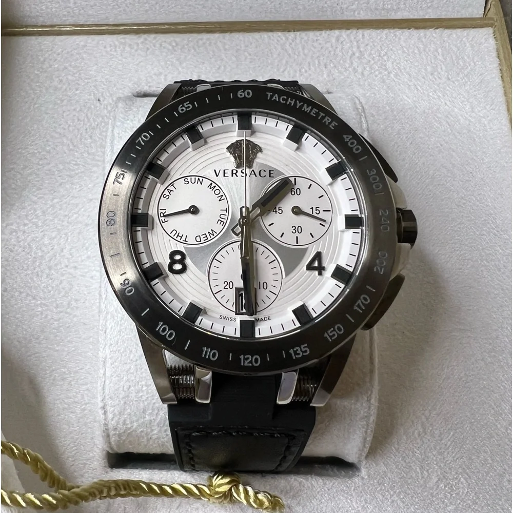 Versace Sport Tech Stainless Steel & Silicone Strap Watch - Picture 3 of 9